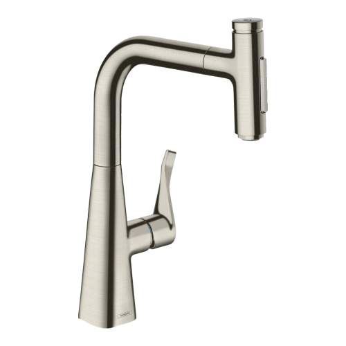 Hansgrohe Metris Select M71 Single lever kitchen mixer with pull out spray