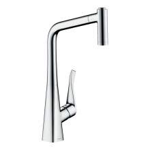 Hansgrohe Metris M71 Single lever kitchen mixer 320 with pull out spray and sBox with 2 spray modes