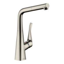 Hansgrohe Metris M71 Single lever kitchen mixer 320 with pull out spout and single spray mode