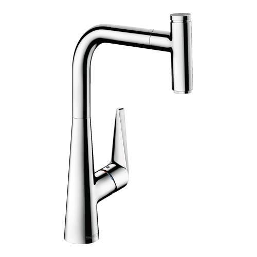Hansgrohe Talis Select M51 Single lever kitchen mixer 300 with pull out spout and sBox and single spray mode