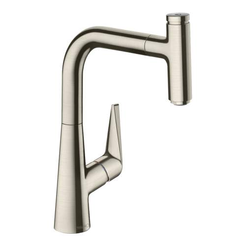 Hansgrohe Talis Select M51 Single lever kitchen mixer 220 with pull out spout with single spray mode