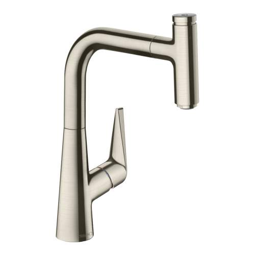 Hansgrohe Talis Select M51 Single lever kitchen mixer 220 with pull out spout and sBox with single spray mode
