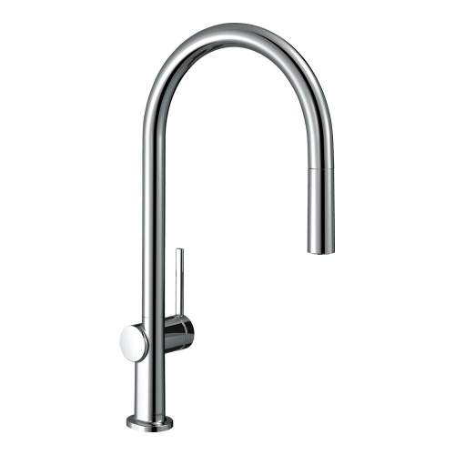 Hansgrohe Talis M54 Single lever kitchen mixer 210 with pull out spout and sBox with single spray mode