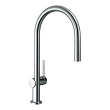 Hansgrohe Talis M54 Single lever kitchen mixer 210 with pull out spout and sBox with single spray mode