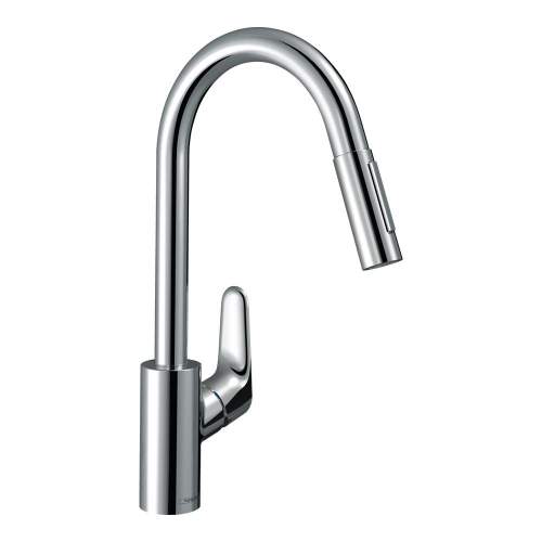 Hansgrohe Focus M41 Single lever kitchen mixer 240 with pull out spray and sBox and 2 spray modes