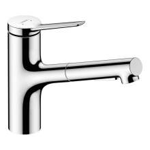 Hansgrohe Zesis M33 Single lever kitchen mixer 150 pull-out spray with 2 spray modes and sBox lite