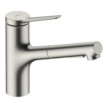 Hansgrohe Zesis M33 Single lever kitchen mixer 150 pull-out spray with 2 spray modes and sBox lite