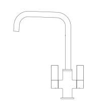 Franke Orlando Twin Lever Kitchen Tap