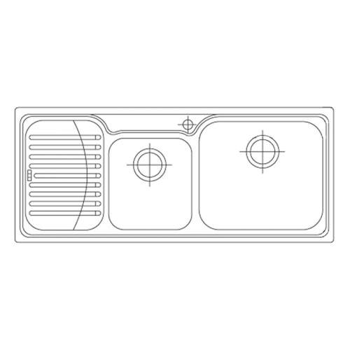 Franke GALASSIA GAX621 1.75 Bowl Kitchen Sink