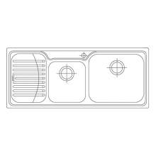 Franke GALASSIA GAX621 1.75 Bowl Kitchen Sink