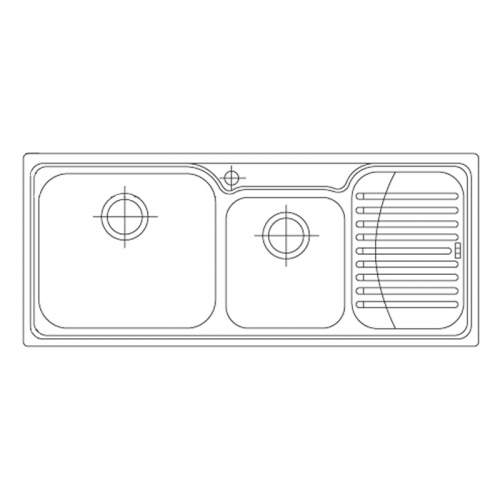 Franke GALASSIA GAX621 1.75 Bowl Kitchen Sink