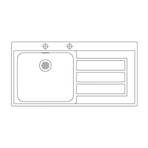 Franke EPOS EOX611 Stainless Steel Kitchen Sink