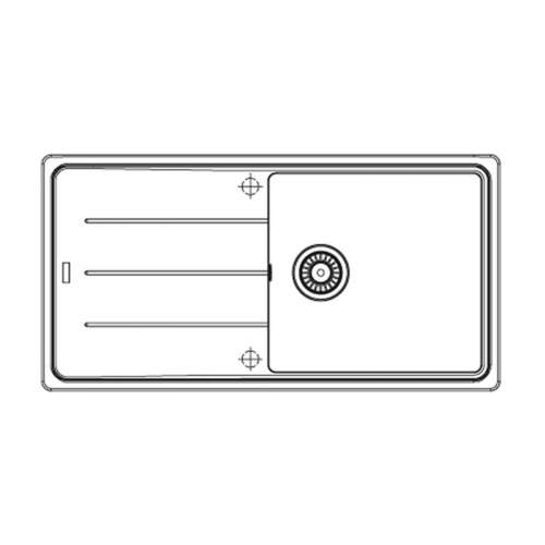 Franke BASIS BFG611-970 1.0 Bowl Fragranite Kitchen Sink