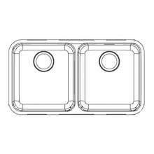 Franke LARGO LAX 12036-36 Double Bowl Undermount Kitchen Sink