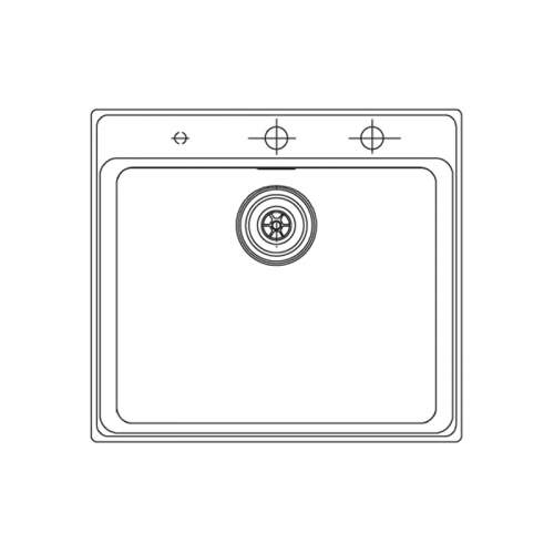 Franke Mythos Plus MYX 210 TPL SS Single Bowl Inset Kitchen Sink