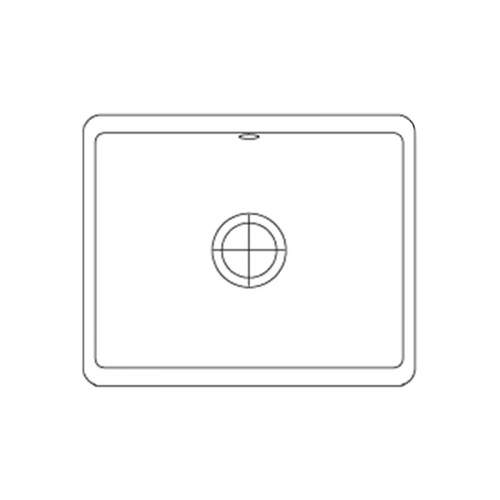 Franke Kubus KBK110 50 Ceramic 1.0 Bowl Undermount Sink