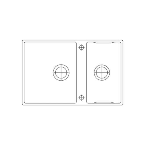 Franke Box Center BWX 220-41-27 Inset Kitchen Sink