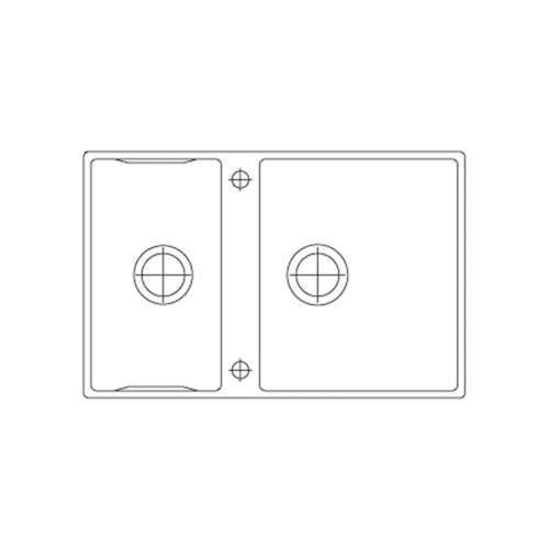 Franke Box Center BWX 220-41-27 Inset Kitchen Sink