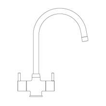 Franke ATHENA Dual Lever Monobloc Tap