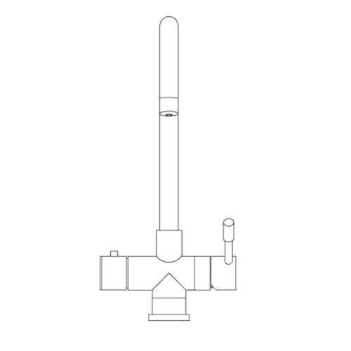 Franke Minerva Helix 3-in-1 Stainless Steel Kettle Tap