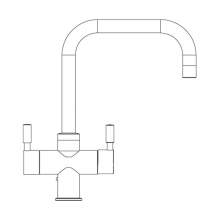 Franke Omni Contemporary 4-in-1 Stainless Steel Kitchen Tap