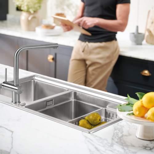 Caple Tayo Quad  Stainless Steel Single Lever Kitchen Tap