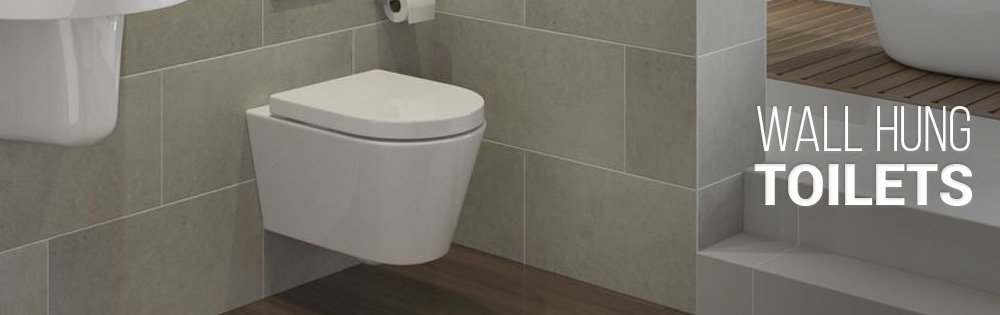 Wall hung toilets from sinks-taps