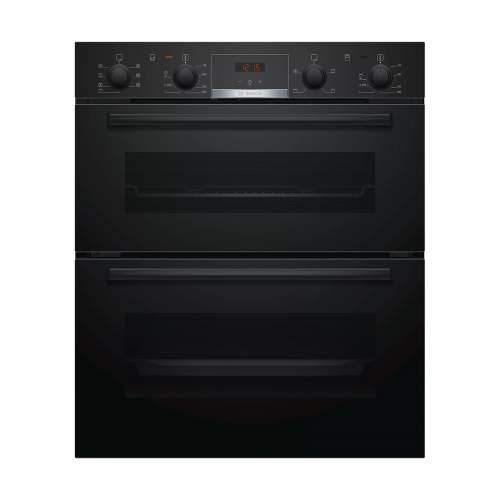 Bosch Serie 4 NBS533BB0B Black Built Under Double Electric Oven