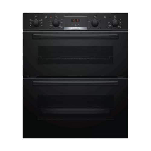 Bosch Serie 4 NBS533BB0B Black Built Under Double Electric Oven