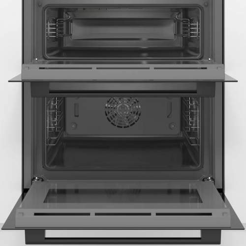 Bosch Serie 4 NBS533BB0B Black Built Under Double Electric Oven