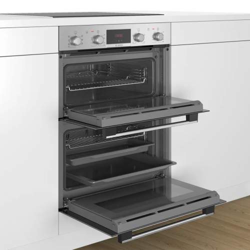 Bosch Serie 4 NBS533BS0B Stainless Steel Built Under Double Electric Oven