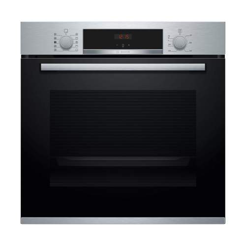 Bosch Serie 4 HRS534BS0B Built In Stainless Steel Single Oven with Added Steam Function