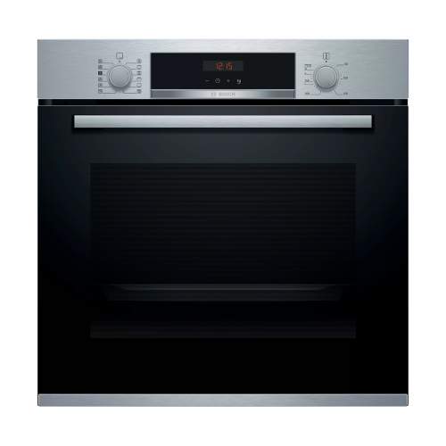 Bosch Serie 4 HRS574BS0B Built In Stainless Steel Single Pyrolytic Oven with Steam Function