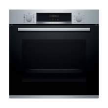 Bosch Serie 4 HRS574BS0B Built In Stainless Steel Single Pyrolytic Oven with Steam Function