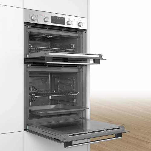 Bosch Serie 6 MBA5785S6B Built In Stainless Steel Pyrolytic Double Oven