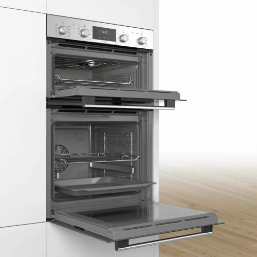 Bosch Serie 6 MBA5350S0B Built In Stainless Steel Double Oven