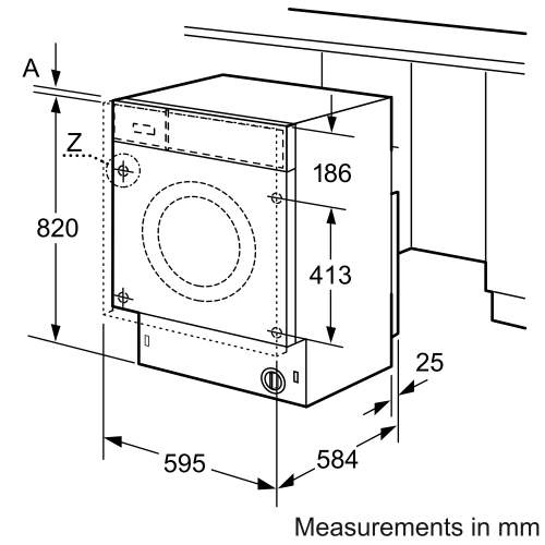 Bosch Serie 4 WKD28352GB Built In 7/4kg 1400rpm Washer Dryer