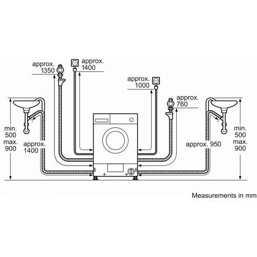 Bosch Serie 4 WKD28352GB Built In 7/4kg 1400rpm Washer Dryer