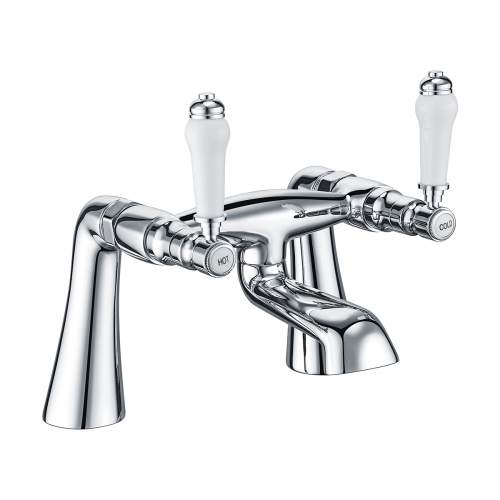 Holborn Lever Twin Handled Pillar Bath Filler