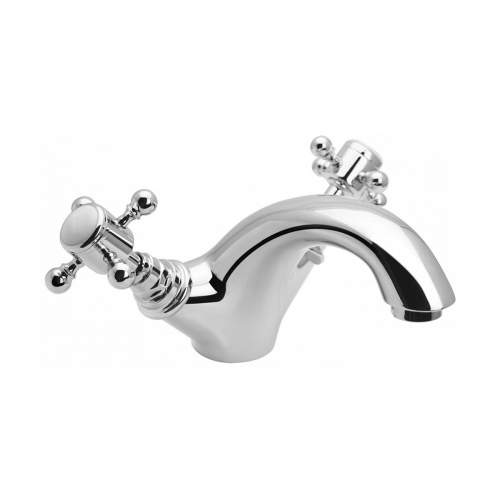 Holborn Edwardian Twin Lever Basin Mixer with Click Clack Waste