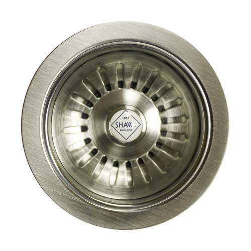 Shaws 3.5"  Brushed Nickel Basket Strainer Waste