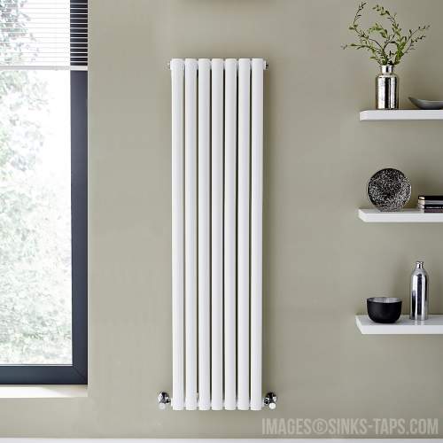 Kartell K-Rad Aspen Single White Designer Vertical Radiator 1600mm x 420mm