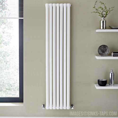 Kartell K-Rad Aspen Single White Designer Vertical Radiator 1800mm x 420mm