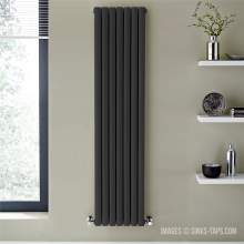 Kartell K-Rad Aspen Single Anthracite Designer Vertical Radiator 1800mm x 420mm