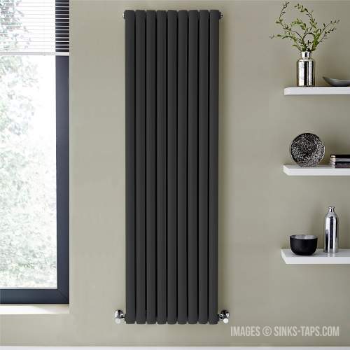 Kartell K-Rad Aspen Double Anthracite Designer Vertical Radiator 1800mm x 540mm