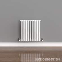 Kartell K-Rad Aspen Single White Horizontal Radiator 600mm x 540mm