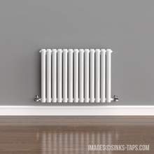 Kartell K-Rad Aspen Double White Horizontal Radiator 600mm x 780mm