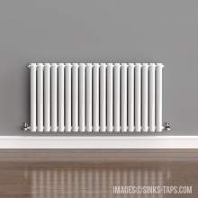 Kartell K-Rad Aspen Double White Horizontal Radiator 600mm x 1140mm