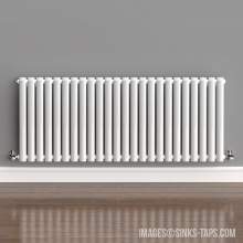 Kartell K-Rad Aspen Double White Horizontal Radiator 600mm x 1440mm