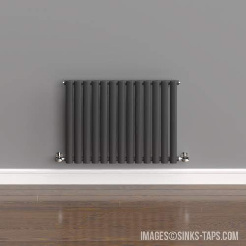 Kartell K-Rad Aspen Single Anthracite Horizontal Radiator 600mm x 780mm